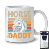 Vintage Retro Horse Daddy, Sarcastic Father's Day Horse Sunglasses, Farmer Family Group T-Shirt