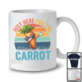 Vintage Retro Just Here For The Carrot, Lovely Dabbing Carrot Lover, Fruit Vegan Group T-Shirt