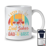 Vintage Retro Keep All My Dad Jokes In A Dad-A-Base, Happy Father's Day Database, Computer Coder T-Shirt
