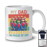 Vintage Retro My Dad Graduated I'm Proud Of Him, Awesome Father's Day Graduation, Family T-Shirt