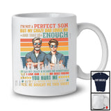 Vintage Retro Not A Perfect Son But My Crazy Dad Loves Me, Proud Father's Day Dad, Family T-Shirt