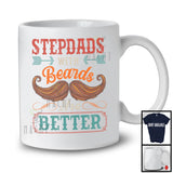 Vintage Stepdads With Beards Are Better, Amazing Father's Day Bearded Stepdad, Family Group T-Shirt
