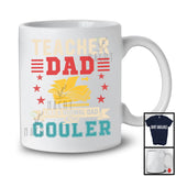 Vintage Teacher Dad Definition Normal Dad But Cooler, Proud Father's Day Careers, Family T-Shirt