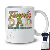 Vintage Tennis Dad Stressful Position, Awesome Father's Day Tennis Player, Son Daughter Family T-Shirt