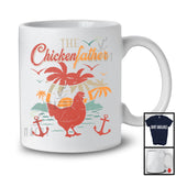 Vintage The Chickenfather, Amazing Father's Day Chicken Farm Animal, Farmer Family Group T-Shirt