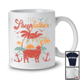Vintage The Sheepfather, Amazing Father's Day Sheep Farm Animal, Farmer Family Group T-Shirt