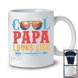 Vintage This Is What A Cool Papa Looks Like, Humorous Father's Day Vintage Sunglasses, Family T-Shirt