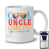 Vintage This Is What A Cool Uncle Looks Like, Humorous Father's Day Vintage Sunglasses, Family T-Shirt