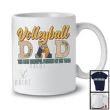 Vintage Volleyball Dad Stressful Position, Awesome Father's Day Volleyball Player, Son Daughter Family T-Shirt