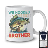 Vintage We Hooked The Best Brother, Awesome Father's Day Fisher Fishing Lover, Family Group T-Shirt