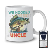 Vintage We Hooked The Best Uncle, Awesome Father's Day Fisher Fishing Lover, Family Group T-Shirt