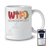 W.T.F Taco Turkey Family; Sarcastic Thanksgiving Dinner Food Lover; Plaid Family Group T-Shirt