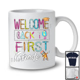 Welcome Back To First Grade, Colorful Back To School Last Day, Dabbing Pencil Students T-Shirt