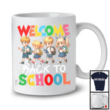 Welcome Back To School, Adorable First Day Of School Boys Girls Students Group, Teacher Lover T-Shirt