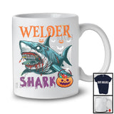 Welder Shark, Scary Halloween Costume Pumpkin Zombie Shark, Proud Careers Group T-Shirt