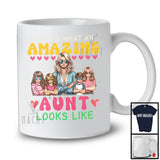 What An Amazing Aunt Look Likes, Happy Mother's Day 1 Grandson 3 Granddaughter, Family T-Shirt
