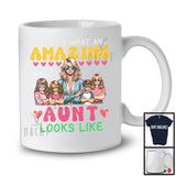 What An Amazing Aunt Look Likes, Happy Mother's Day 1 Grandson 3 Granddaughter, Family T-Shirt