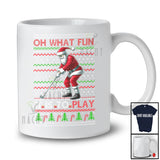What Fun It Is To Play; Joyful Christmas Santa Playing Golf Player; Sweater Sport Team T-Shirt