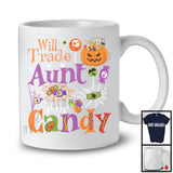 Will Trade Aunt For Candy, Sarcastic Halloween Pumpkins Candy Lover, Matching Family T-Shirt