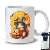 Witch Squirrel With Pumpkin Scary Moon; Creepy Halloween Costume Animal; Family Group T-Shirt