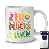 Zero Plucks Given, Humorous Thanksgiving Autumn Fall Tree Leaves Turkey, Family Group T-Shirt