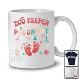 Zoo Keeper Got Me Pregnant; Cheerful Christmas Pregnancy Announcement Santa; Jobs Family T-Shirt