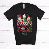 MacnyStore - Personalized Custom Name Hanging With My Gnomies; Lovely Christmas Gnomes Nurse Nursing T-Shirt