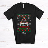 MacnyStore - Personalized Custom Name Christmas Answer The Calls; Joyful Sweater EMT CNA Nurse Medical Tree T-Shirt