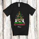 MacnyStore - Personalized Custom Name Dabbing Around Optometree; Joyful Christmas Tree Optometrist Snowman T-Shirt