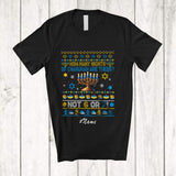 MacnyStore - Personalized Custom Name How Many Nights Chanukah Not 6 7; Joyful Hanukkah Light Sweater Family T-Shirt