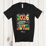 MacnyStore - Personalized Custom Name 2026 Loading; Happy Reunion New Year Together Family Friends T-Shirt