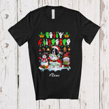 MacnyStore - Personalized Custom Name Santa Landseers; Merry Christmas ASL Snowman Gnome T-Shirt