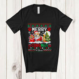 MacnyStore - Personalized Custom Name Merry Corgmas; Lovely Christmas Tree Sweater Santa Corgi Owner T-Shirt
