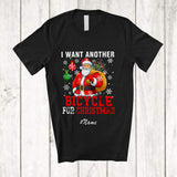 MacnyStore - Personalized Custom Name I Want Another Bicycle Christmas; Humorous X-mas Santa Rider T-Shirt
