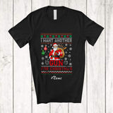MacnyStore - Personalized Custom Name I Want Another Gun Christmas; Humorous Sweater Santa Hunting Hunter T-Shirt