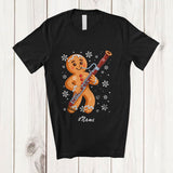 MacnyStore - Personalized Custom Name Gingerbread Play Bassoon; Joyful Christmas Musical Instrument Players T-Shirt