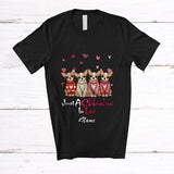 MacnyStore - Personalized Custom Name Just A Chihuahua In Love; Lovely Valentine Hearts Family T-Shirt