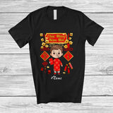 MacnyStore - Personalized Custom Name Chuc Mung Nam Moi; Lovely Lunar New Year Boy Vietnamese Ao Dai T-Shirt
