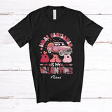 MacnyStore - Personalized Custom Name Sorry Gentlemen Dad Is My Valentine; Joyful Hearts On Pickup Truck T-Shirt