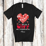 MacnyStore - Personalized Custom Name I Love My Cool Wife; Lovely Valentine Balloon Heart Shape; Couple T-Shirt