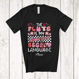 MacnyStore - Personalized Custom Name Flute Is My Second Language; Amusing Player Musical Instruments T-Shirt