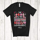MacnyStore - Personalized Custom Name Oboe Is My Second Language; Amusing Player Musical Instruments T-Shirt