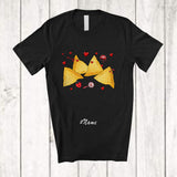 MacnyStore - Personalized Custom Name Valentine Nacho Collection; Humorous Hearts Nacho Food Lover Couple T-Shirt