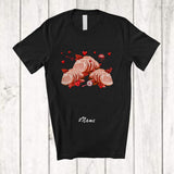 MacnyStore - Personalized Custom Name Valentine Ham Collection; Humorous Hearts Ham Food Lover Couple T-Shirt