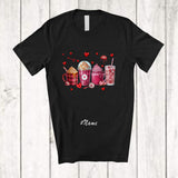 MacnyStore - Personalized Custom Name Valentine Coffee Collection; Humorous Hearts Coffee Lover Couple T-Shirt
