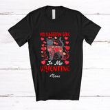 MacnyStore - Personalized Custom Name My Russian Blue Is My Valentine; Adorable Hearts Family Group T-Shirt
