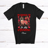 MacnyStore - Personalized Custom Name My Siamese Cat Is My Valentine; Adorable Hearts Family Group T-Shirt