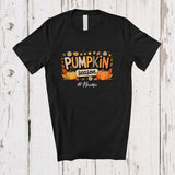 MacnyStore - Personalized Custom Name Pumpkin Season; Amazing Thanksgiving Autumn Fall Family T-Shirt
