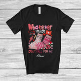 MacnyStore - Personalized Custom Name Whatever Don't Fall For Me; Lovely Valentine Socks RN PCT CNA Nurse T-Shirt
