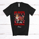 MacnyStore - Personalized Custom Name My Shelties Is My Valentine; Adorable Hearts Family Group T-Shirt
